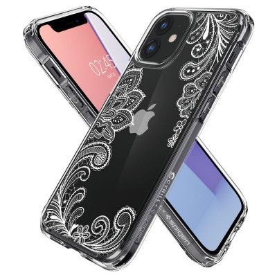 SPIGEN Cyrill Cecile Skal iPhone 12 Mini - White Mandala