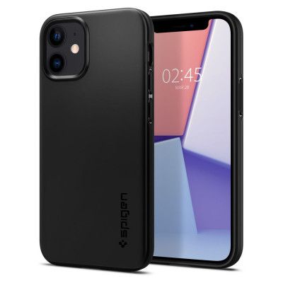 SPIGEN Thin Fit iPhone 12 Mini - Svart