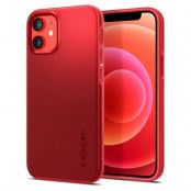 SPIGEN Thin Fit mobilskal iPhone 12 Mini Röd