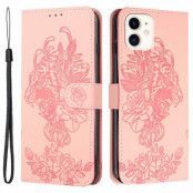 Tiger Flower Plånboksfodral till iPhone 12 Mini - Rosa