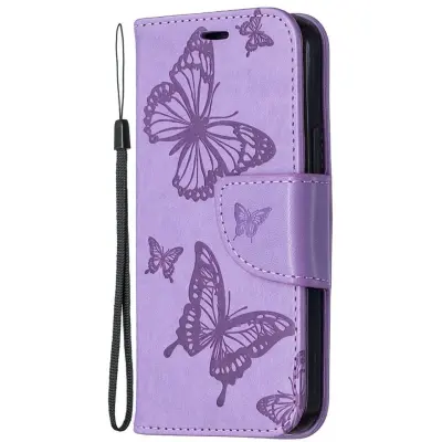 Trolsk Imprint Butterflies Wallet (iPhone 12 mini) - Lila