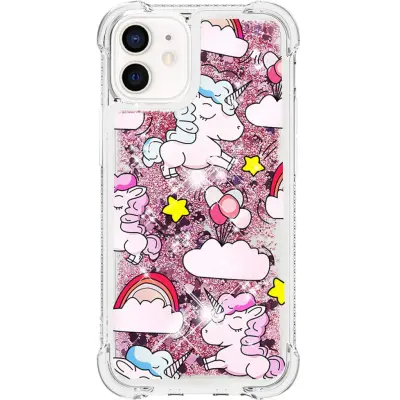 Trolsk Liquid Glitter Case - Unicorn (iPhone 12 mini)