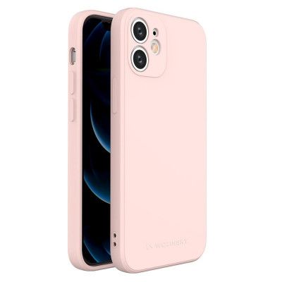 Wozinsky Color Silikon Flexible Skal iPhone 12 Mini - Rosa