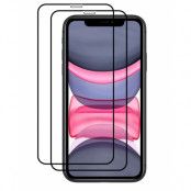 [2-PACK] Härdat Glas Skärmskydd iPhone 12 Pro Max - Svart