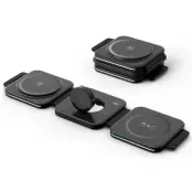 3in1 Magsafe Trådlös Resa Laddare - Svart (Svart)