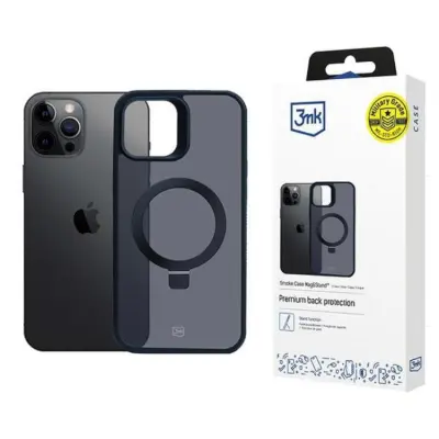 3MK iPhone 12 Pro Max Mobilskal MagSafe Smoke Stativ - Svart