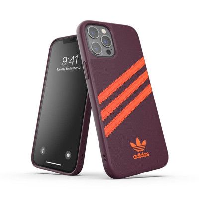 Adidas Moulded Skal till iPhone 12 Pro Max maroon/solar orange