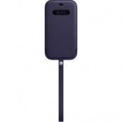 Apple iPhone 12 Pro Max Leather Sleeve med MagSafe - Djup Violett