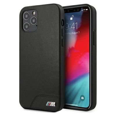 BMW M Collection Smooth PU Skal iPhone 12 Pro Max - Svart 
