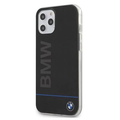 BMW Case Signature tryckt Logo iPhone 12 Pro Max skal Svart