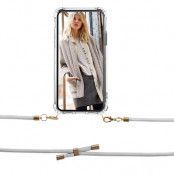Boom iPhone 12 & 12 Pro skal med mobilhalsband- Rope Grey