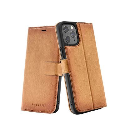 Bugatti Zurich Plånboksfodral till iPhone 12 Pro Max cognac