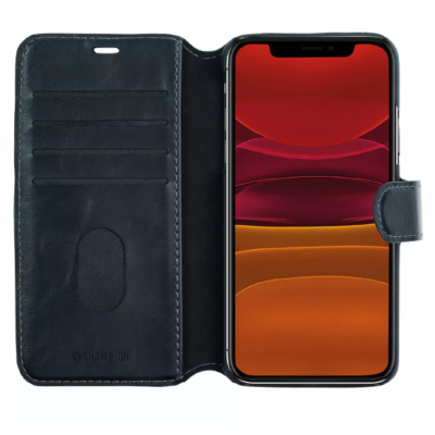 Champion Slim Plånboksfodral iPhone 12 Pro Max - Svart