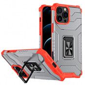 Crystal Ring Kickstand Skal iPhone 12 Pro Max - Röd