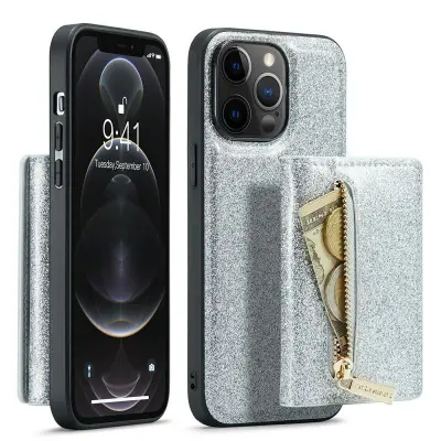 DG.MING M3 Series iPhone 12 Pro Max Mobilskal Glitter Silver