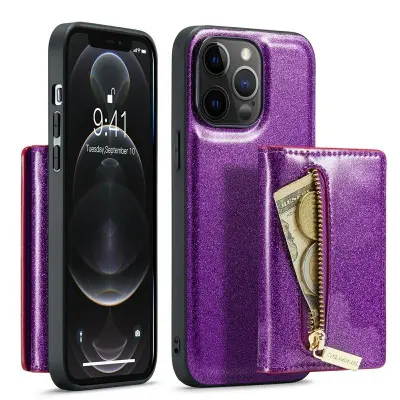DG.MING M3 Series iPhone 12 Pro Max Mobilskal Glittery Lila