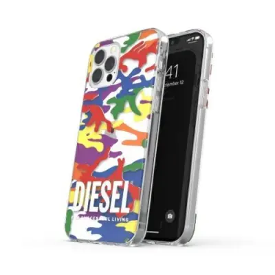 Diesel iPhone 12 Pro Max Mobilskal MagSafe Clear Pride Camo - Multi