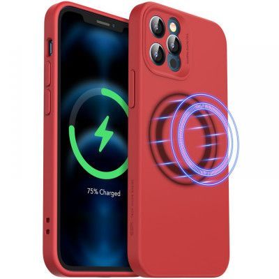 ESR - Cloud Soft Magsafe iPhone 12 Pro Max - Röd