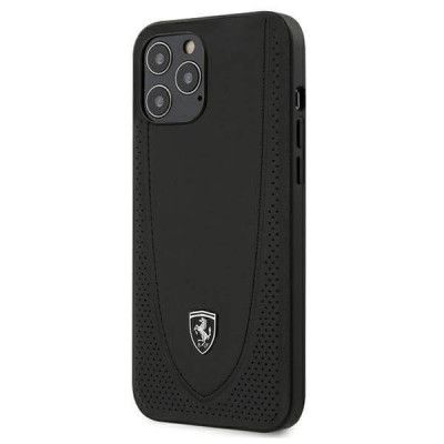 Ferrari Case iPhone 12 Pro Max Skal Perforated - Svart