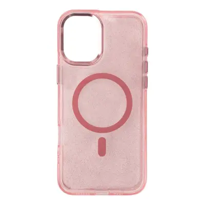 Galaxy S25 Edge Mobilskal Magsafe Glitter - Rosa
