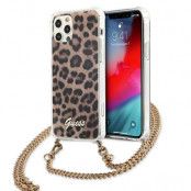 Guess Gold Strap Skal iPhone 12 Pro Max - Leopard