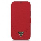 Guess Plånboksfodral iPhone 12 Pro Max Saffiano - Röd