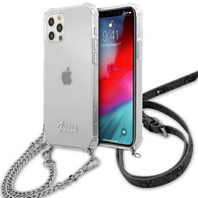 Guess iPhone 12 Pro Max Skal Silver Chain - Silver