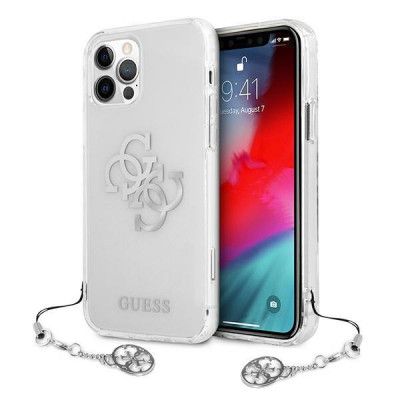 Guess iPhone 12 Pro Max Skal Silver Charms Collection - Transparent