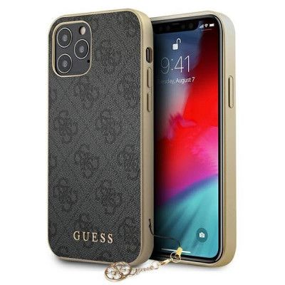 Guess iPhone 12 Pro Max Skal Charms Collection - Grå