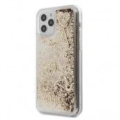 Guess iPhone 12 Pro Max Skal Glitter Charms - Guld