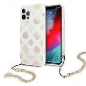 Guess iPhone 12 Pro Max Skal Peony Chain Collection - Guld