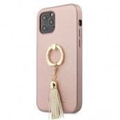 Guess iPhone 12 Pro Max Skal Saffiano med ring stand - Rosa