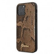 Guess iPhone 12 Pro Max Skal Script Python Collection - Brun