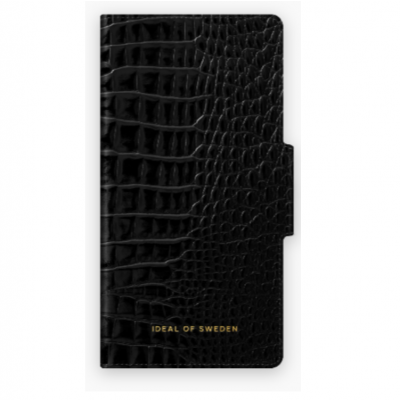 Ideal of Sweden iPhone 12 Pro Max Plånboksfodral Atelier - Neo Noir Croco