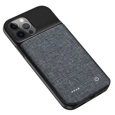 iPhone 12 Pro Max Batteriskal 6800mAh Rechargeable Oxford Cloth