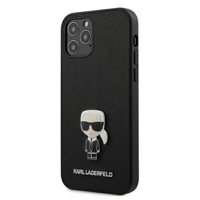 iPhone 12 Pro Max Skal  Karl Lagerfeld  Saffiano  Svart
