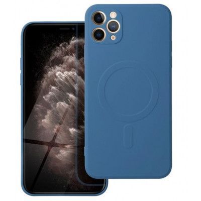 iPhone 12 Pro Max Skal MagSafe Silicone - Blå