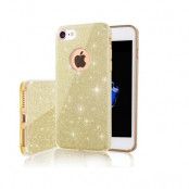 iPhone 16 Plus Mobilskal Glitter 3in1 - Guld