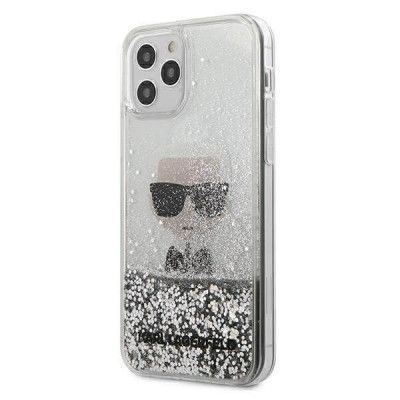 Karl Lagerfeld iPhone 12 Pro Max Skal Ikonik Glitter - Silver