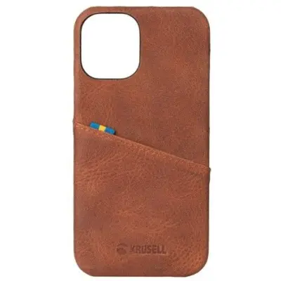 Krusell CardCover Leather (iPhone 12 Pro Max) - Svart