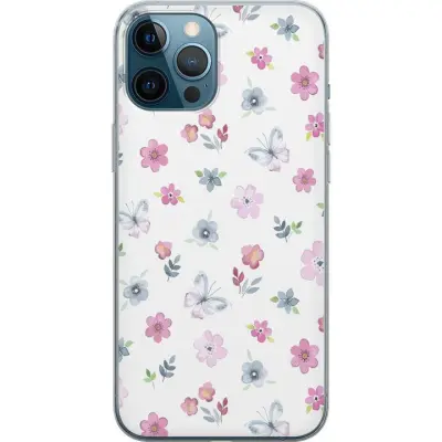 Mobilskal till Apple iPhone 12 Pro Max med Blommor och fjärillar