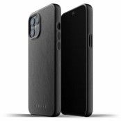 Mujjo Full Leather Case till iPhone 12 Pro Max - Svart