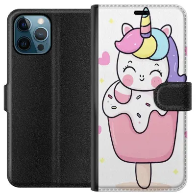 Plånboksfodral till Apple iPhone 12 Pro Max med Glad enhörning