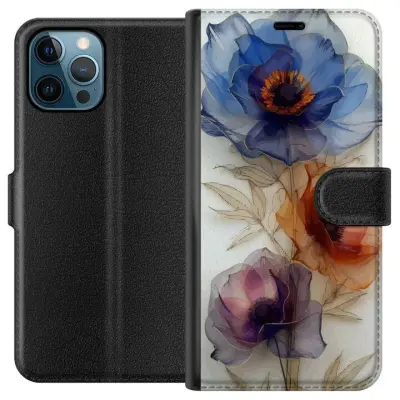 Plånboksfodral till Apple iPhone 12 Pro Max med Silkesblommor