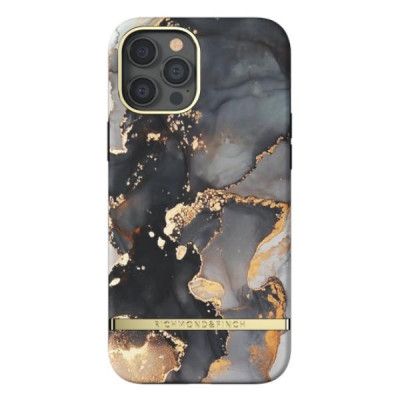 Richmond & Finch Gold Beads till iPhone 12 Pro Max - Svart