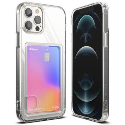 Ringke Fusion Korthållare Skal iPhone 12 Pro Max - Transparent