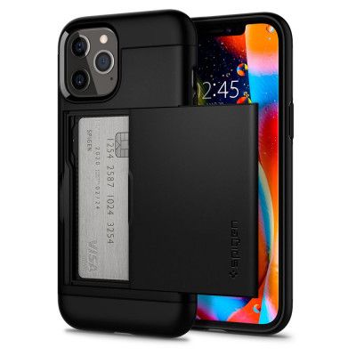 SPIGEN Slim Armour CS iPhone 12 Pro Max Skal - Svart