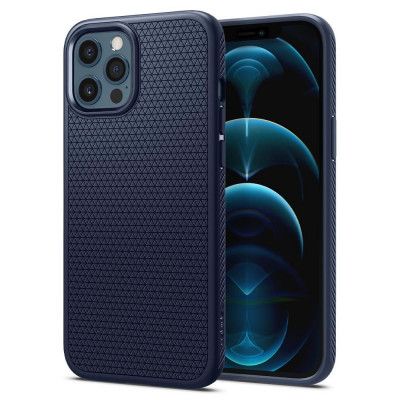 SPIGEN Liquid Air mobiliPhone 12 Pro Max Skal Blå