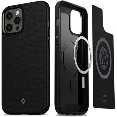 Spigen Mag Armor Skal iPhone 12 Pro Max - Matte Svart
