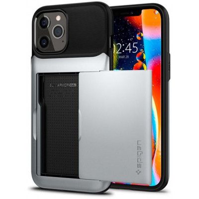 Spigen Slim Armor Wallet (iPhone 12 Pro Max) - Blå